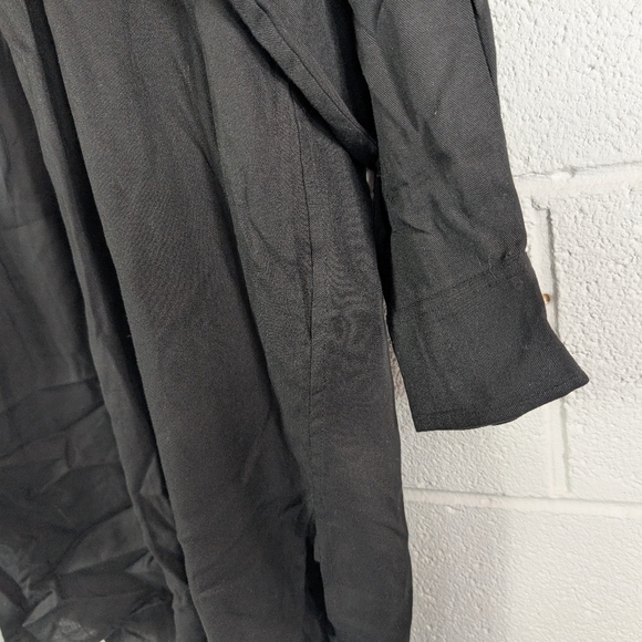 Isabel Marant Etoile Dress Womens 38 Black Bilboa Embroidered Tunic Minimal - Picture 4 of 10